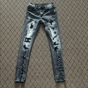 Distressed Black Skinny Jeans